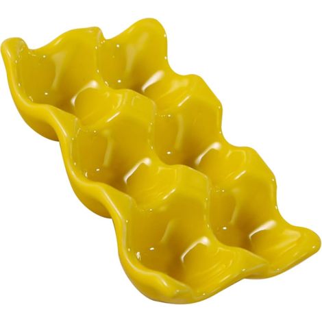 1 Pièce Porte-oeufs,Céramique,Design Moderne,Rangement Réfrigérateur,Cuisine,Fêtes (1/5)