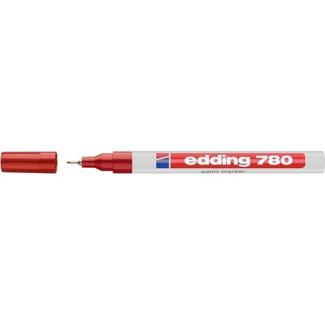 780 marcador permanente Punta fina Rojo