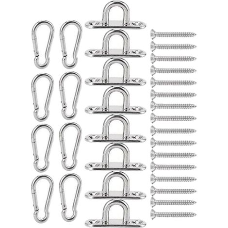 Anneau de fixation - inox - à œillet - à visser, mur/plafond (1/5)