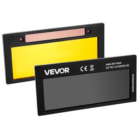 Lente de Soldadura de Oscurecimiento Automático de 108 x 51 mm, Tono 10, Color Verdadero, con Sensores de Arco Dobles, Compatible con la Mayoría de Cascos de Soldadura para TIG, MIG, ARC (1/5)