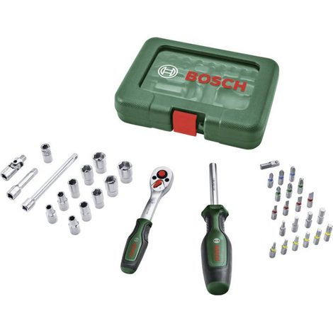 Cassetta per cricchetto 1/4" Bosch 37 pezzi 72 denti 93 Nm angolo 5° (1/4)