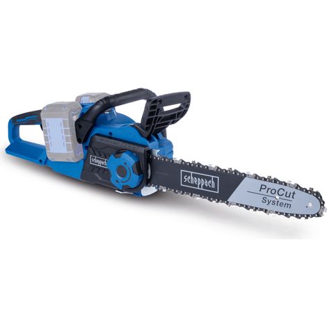 Scheppach Tronçonneuse sans fil IXES 20V - BC-CS355Duo-X - Brushless - 2x20V - Guide et chaîne 14" - Coupe max Ø33,5cm - Vendue sans batterie ni chargeur