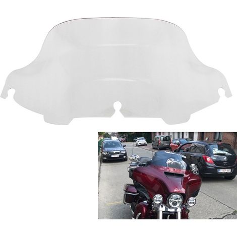Accessoires moto : pare-brise transparent de 8 pouces, housse de pare-brise de style rétro adaptée aux Harley-Davidson Grand Glide. (1/5)
