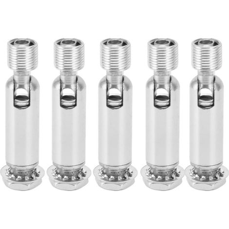 Adaptadores de techo inclinados M10 de 5 piezas y 180 grados para lámparas colgantes, candelabros y accesorios de suspensión (cromados) (1/5)