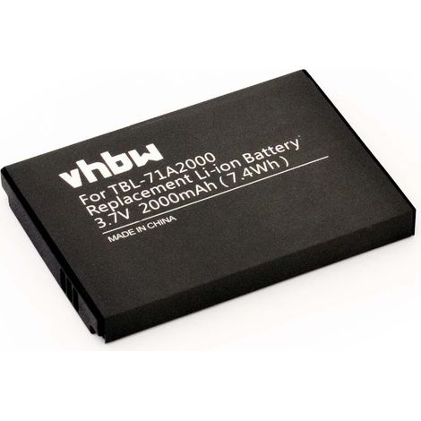vhbw Akku kompatibel mit TP-Link M7350 Version 5, M7350 Version 5.1, TL-TR761, TL-TR861 Router Modem Hotspots (2000 mAh, 3,7 V, Li-Ion)