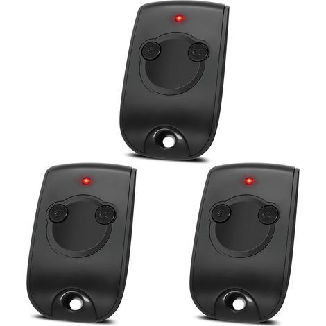3PCS Télécommande Portail Remplacement pour SOM-1841026,Télécommande Bip Portail avec Rolling CodeTélécommande 2 Canaux 433,42MHz,Télécommande Bip Portail,Noir (1/2)