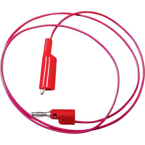 Mueller Electric BU-2030-A-36-2 Cavo di misura Spina a banana 4 mm Morsetti a coccodrillo 0.9 m Rosso 1 pz.