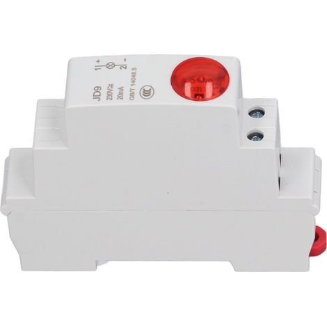 Voyant LED sur rail DIN pour boîte de distribution 230 V CA/CC (1/5)