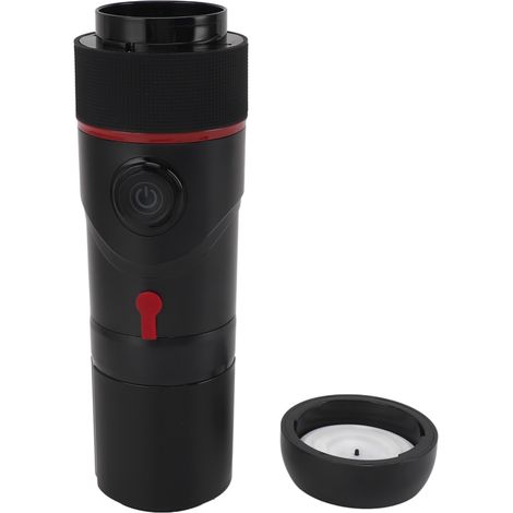 Cafetière portable 3 en 1, pression 15 bars, machine à café à capsules, rouge, idéale pour le camping, la voiture, la maison et le bureau. (1/5)
