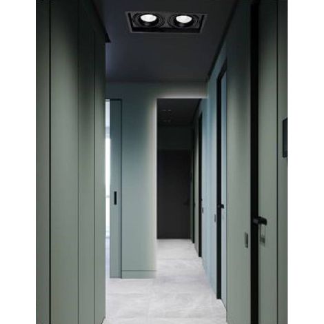 TRADE SHOP - Faretto Led Ar111 30watt Nero Luce Bianca Fredda Calda Naturale 2700lm Ar111-01n - -Bianco Freddo      -