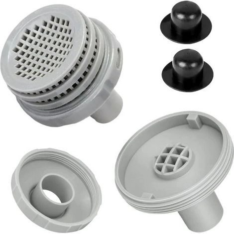 Crépine d'aspiration de piscine 32 mm, raccord pour jet d'eau, accessoires pour piscine hors sol, kit de raccordement (1/4)