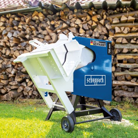 Sega circolare taglia tronchi a scoppio basculante 700 mm Scheppach hs720b (1/2)