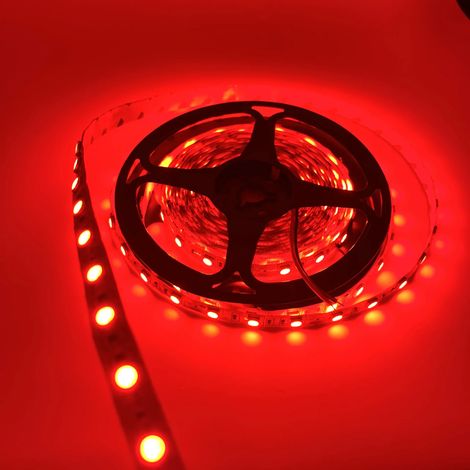 Bande LED 5050 (rouge, 24 V CC) de 5 m, étanche, 60 LED RGB, pour éclairage extérieur/sous-marin. (1/5)
