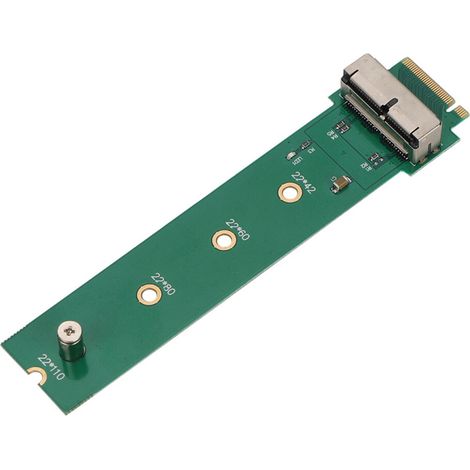 Adattatore da SSD NGFF M.2 a PCIe X1, convertitore di interfaccia PCI Express PCI-E 4X M.2 NGFF M-Key, adatto per test e recupero dati da SSD di MacBook, supporta un'interfaccia senza interruzioni.