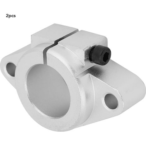 Support de 2 pièces SHF20 pour rail linéaire, tige de guidage et guide. (1/5)