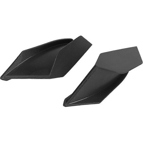 Volet aérodynamique universel pour moto, spoiler aile en noir, accessoire de modification sportive. (1/4)