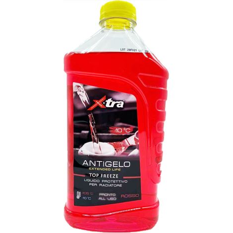 TRADE SHOP - Liquido Antigelo Rosso 1 Lt Super Concentrato Per Radiatore Protezione Motore -