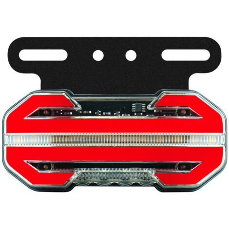 Clignotants latéraux à LED - 24 V - Feux de remorque avec support - Feux d'avertissement, feux latéraux, feux de camion, feux de signalisation (1/5)