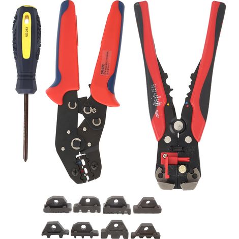 Crimpzangen-Set für Kabelverbinder aus hochkohlenstoffhaltigem Stahl (1/5)