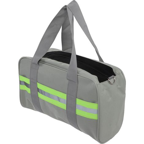 Werkzeugtasche mit großer Öffnung, Oxford-Gewebe, XL-Fassungsvermögen, Reflektorstreifen, für Elektriker/Handwerker, 45 cm (1/5)
