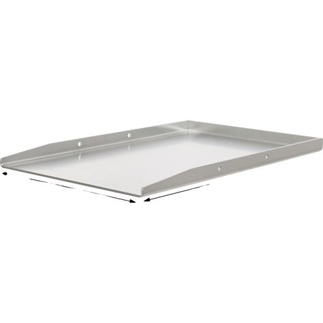 Poêle à griller, Acier inoxydable, Compatibilité universelle pour barbecue, 45cm (1/2)