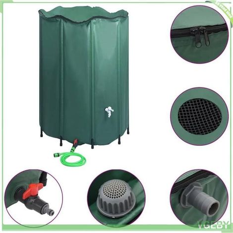 Réservoir pliable d'eau de pluie - FAFEICY - 48608 - 1 250 L - Pliable - Avec robinet (1/5)