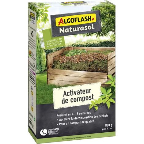 Activador de compost Algoflash actibio800 0,8 kg compatible orgánico