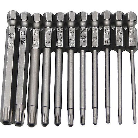 Lot de 11 têtes de tournevis