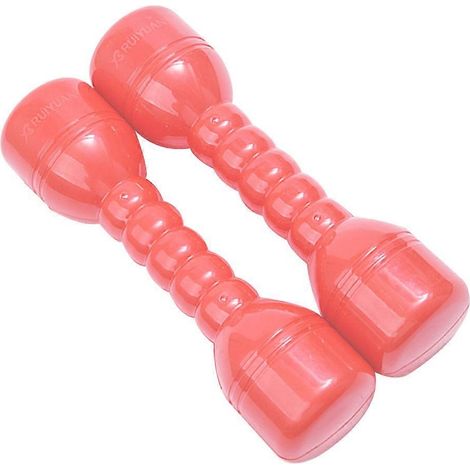 Manubri da gioco per bambini piccoli, set di 2 manubri in plastica per fitness e palestra, attrezzatura sportiva per l'asilo e allenamento di forza. (1/5)