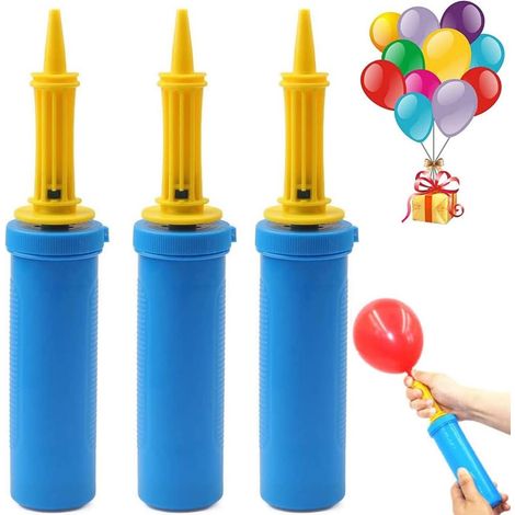 Ce lot de 3 pompes à ballons manuelles est doté d'une conception antidérapante et convient aux fêtes, anniversaires, mariages, banquets et autres occasions. (1/5)
