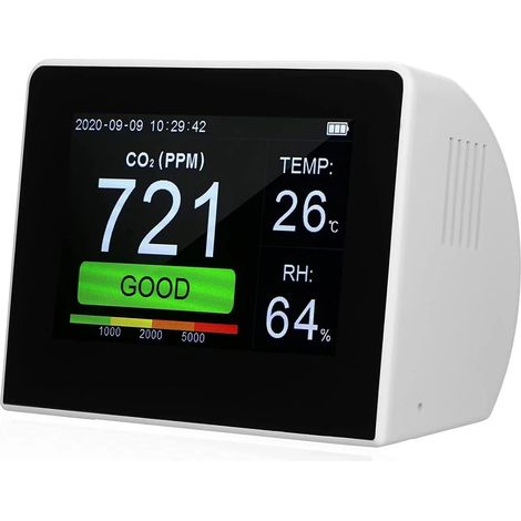 [RM] Détecteur de gaz, analyseur de qualité de l'air, détecteur de température, humidité, moniteur intérieur/extérieur numérique (1/4)