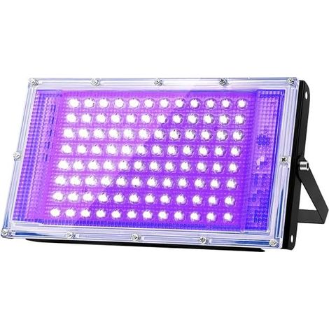 100W UV LED Black Light Projector IP65 Waterproof, Ultraviolet LED Lamp, Effect Lighting for Aquarium, Parties, Fluorescent Paint, Fluorescent Sign, Neon, Bar, Parties (1/5)