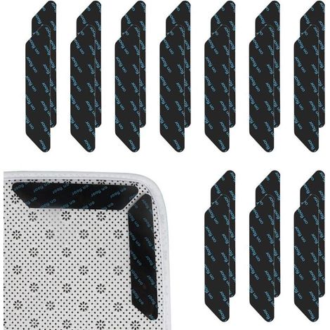 20 pièces tapis antidérapants auto-adhésifs, réutilisables, lavables, pour parquet, carpettes et sols lisses (1/5)