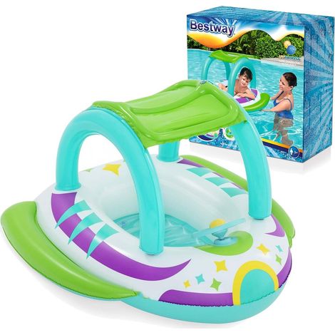 Strandschwimmponton mit dach 107 x 112 cm bestway 34149