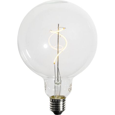E27 Dimmbare LED Spiral Filament G125 4W 270lm 2700K