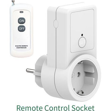 1 Steckdose mit drahtloser Smart-Fernbedienung (europäischer Standardstecker) [DB] 1 Steckdose mit Fernbedienung
