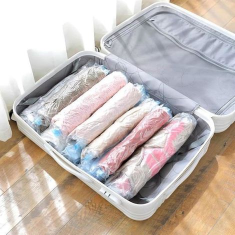 Sac Sous Vide Vêtements - 35x50 cm - PA+PE - Pour Rangement Armure Valise Camping - 10 Pièces (1/5)