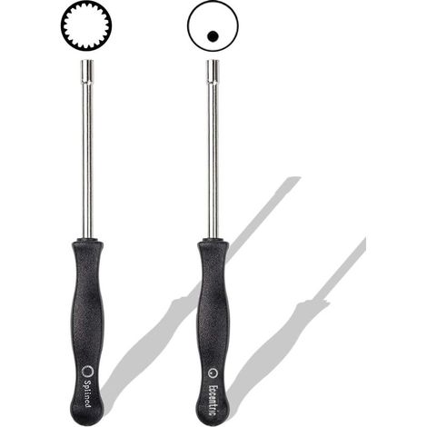 Outil de réglage de carburateur : tournevis cannelé à 21 dents + tournevis rond pour tronçonneuse, débroussailleuse, tondeuse à gazon, coupe-bordures, souffleur à 2 temps (lot de 2) (1/5)