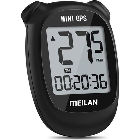 BelleRise - Ordinateur de vélo GPS M3 Mini, compteur kilométrique et de vitesse sans fil, étanche IPX5, avec écran LCD noir (1/5)
