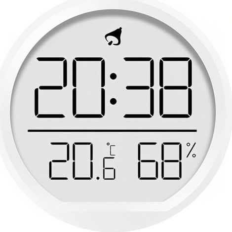 Réveil numérique LCD température et humidité, design magnétique, 3 types de placement, calendrier 12/24 heures pour la maison, la cuisine, le bureau, les étudiants (1/5)
