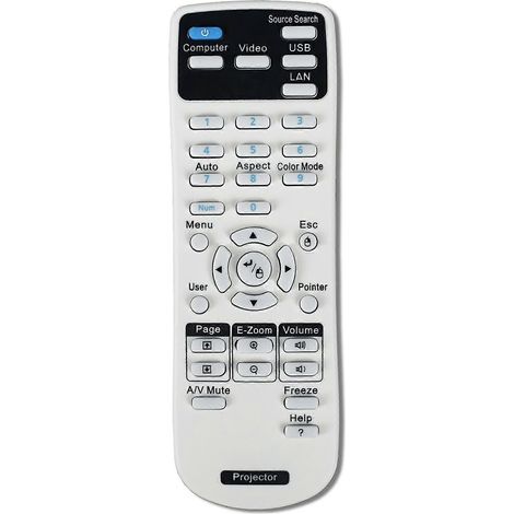 154720001 Mini-Projektorfernbedienung passend für EB-C30XE, EB-30XE und EB-C28SH (1/5)