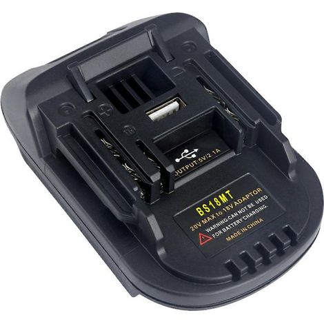 Adaptateur/convertisseur de batterie BS18MT pour batteries BAT619G/620 18V, compatible avec les batteries au lithium BL 1860 18V. (1/5)