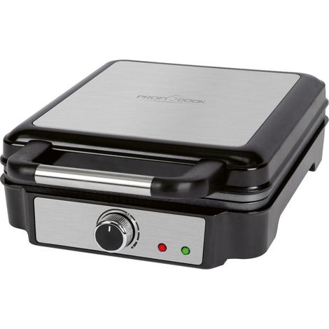 Profi Cook PC-WA 1241 Gofrera Negra 4 Gofres Cuadrados (1/3)