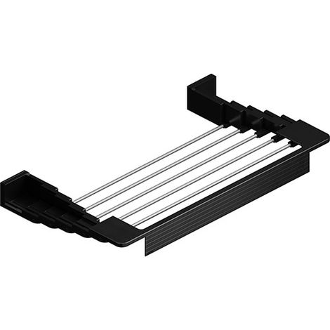 TENDEDERO TOALLERO EXTENSIBLE PARED NEGRO (1/2)