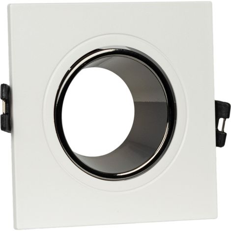 Aro Downlight Cuadrado Basculante Para Bombilla GU10 / MR16 (1/5)