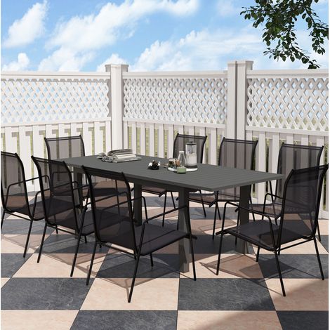 Tisch Gartentisch ausziehbar Aluminium 160 220 HAVRYA (1/4)