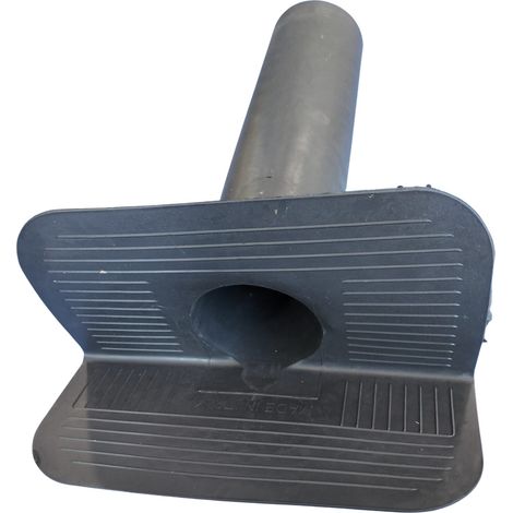 Prise d'angle pour gouttière en TPE – Sortie ronde ø110 mm – Drainage des eaux de pluie – Accessoire construction bâtiment – Dakota