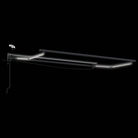 Cadre de store électrique avec LED Anthracite 2,5 x 2 m (1/5)