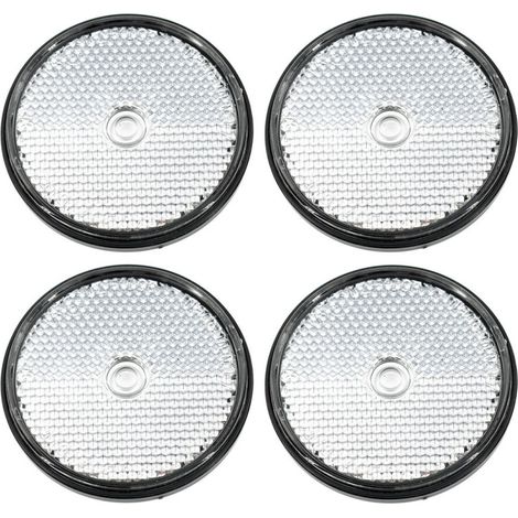 Catadioptre ø 60 blanc avec trou (Lot de 4 ) (1/2)