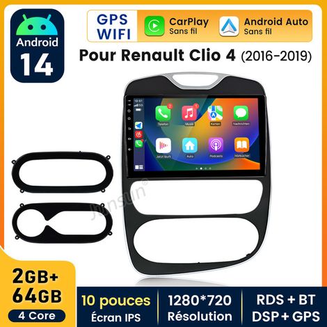 Autoradio JUNSUN Pour Renault Clio 4 2017-2019 Android 14 CarPlay 2+64GB (1/5)